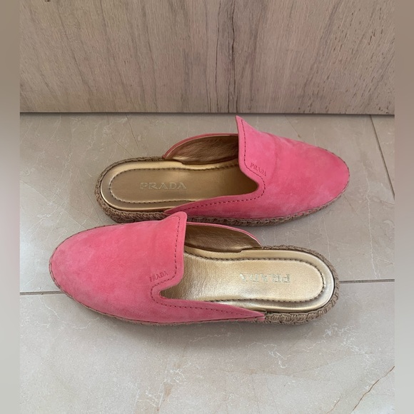 Prada pink size 7 slip on mules. - Picture 3 of 8